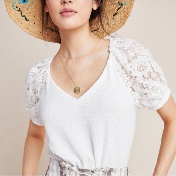 Anthropologie Sunday in Brooklyn Cady Lace Top NWT Size XL - Picture 1 of 10